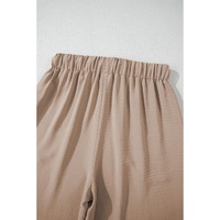 Goat Buttoned Vest Drawstring Wide Leg Pants 2pcs Set - XL thumbnail