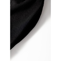 Black Peekaboo Wide Leg Square Neck Sleeveless Jumpsuit - L thumbnail