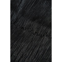 Black Tiered Fringe Trimmed Mini Skirt - XL thumbnail