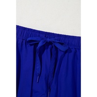 Dark Blue Drawstring High Waist Lined Tennis Skorts - XL thumbnail