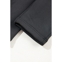 Black Fleece Lining Winter High Waist Leggings - L thumbnail