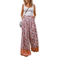 Azura Exchange Printed High Waist Wide Leg Pants - S thumbnail