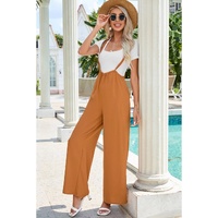 Azura Exchange Wide Leg Suspender Pants - L thumbnail