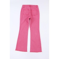 Azura Exchange Flare Leg Raw Hem Jeans - 14 US thumbnail