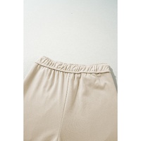 Apricot Loop Drawstring Casual Wide Leg Pants - M thumbnail