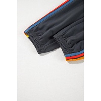 Dark Grey Counting Rainbows High Waist Sweatpants - L thumbnail