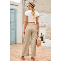 Azura Exchange Drawstring Waist Crinkled Wide Leg Pants - S thumbnail
