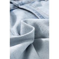 Light Blue Vintage Washed Raw Edge Jean Shorts - 16 US thumbnail