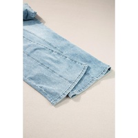 Dusk Blue Acid Wash Extra Wide Leg High Waist Long Jeans - 10 US thumbnail