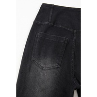 Black Arched Waist Stretchy Slim Fit Jeggings - S thumbnail