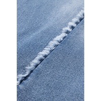 Beau Blue Vintage Stitching Raw Hem Flared Jeans - 6 US thumbnail
