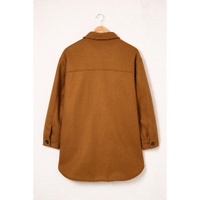 Azura Exchange Buttoned Shirt Jacket with Pockets - L thumbnail