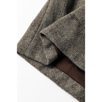 Desert Palm Twilled Single Breasted Lapel Blazer Coat - L thumbnail