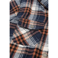 Plaid Pattern Sherpa Lined Hooded Shacket - 2XL thumbnail