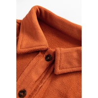 Khaki Colorblock Plaid Pattern Flap Pockets Buttoned Shacket - L thumbnail