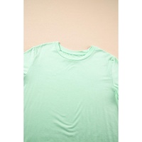 Iceland Blue Round Neck Rolled Sleeve Plus Size T-shirt - 2X thumbnail