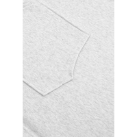 Gray Plus Size Kangaroo Pocket Henley Button Hoodie - 1X thumbnail