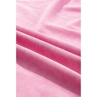 Pink Plus Size Mineral Wash Drop Shoulder Round Neck Sweatshirt - 2X thumbnail