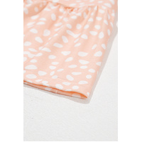 Pink Cheetah Print Tiered Ruffled Plus Size Dress - 1X thumbnail