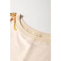 Apricot Plus Size Cheetah Print Side Pockets T Shirt Mini Dress - 1X thumbnail