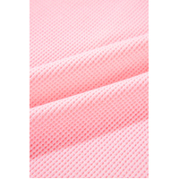 Pink Plus Size Ribbed Exposed Seam Tee and Shorts Set - 3X thumbnail