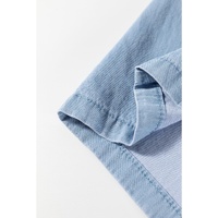 Beau Blue Casual Wide Slit Leg High Waist Loose Plus Size Jeans - 1X thumbnail