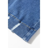 Ashleigh Blue Medium Wash Ripped Edge Flared Plus Size Jeans - 1X thumbnail