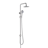 2023 Brushed Nickel Solid Stainless Steel 304 made shower set w diverter 200 mm head sprayer hand held head Suit Outdoor thumbnail