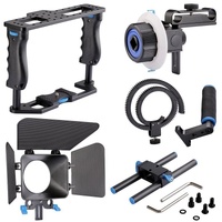 Large Handle Camera Cage & Matte Box Kit For Dslr / Video Camera thumbnail