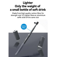 3m Carbon Fiber Selfie Stick Monopod for Action Cameras - 1 / 4 Screw thumbnail