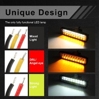 6 Inch Dc10 - 30V 10W Double Colour 2 - Row Led Working Lamp Vehicle Spotlight thumbnail