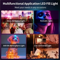 V17 Live Broadcast Magnetic Phone Photography Lamp with Rgb Led Fill Light thumbnail