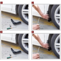 4 Pcs Car Auto Semi-Rigid Pvc Splash Flaps Fender Guard For Audi A4L 2016 Version thumbnail