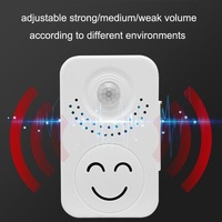 Entrance Voice Broadcaster - Small Horn Sensor For Doorbell Use - Battery Square thumbnail