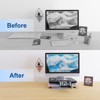 Adjustable Laptop Stand with Storage Drawer - Height Riser - Upgrade thumbnail