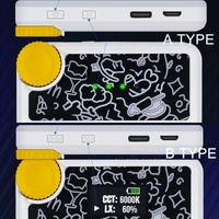 Rechargeable Clip Fill Light - 60 Leds 3 Light Modes Front & Back Clip a Type Blue - B Type Blue thumbnail