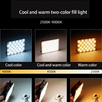 5w Mobile Phone Fill Light for Live Broadcast with Screen - V11 Cool & Warm thumbnail