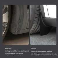 4Pcs / Set Splash Guards Matte Fender No Drilling Required Upgraded Pp Material - For Tesla Model 3 thumbnail