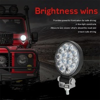9.8W 10 - 30V Dc 6000K 3 Inch 14 Leds Circle Offroad Truck Car Driving Light Work Light Spotlight Fog Light thumbnail