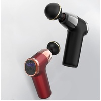 20-Speed Electric Shock Muscle Massage Gun With Lcd Screen - Black thumbnail