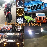 2 Pcs 7 Inch Ip68 Waterproof 6500K 75W Cree Led Headlight Hi / Lo Beam Driving Lamp For Jeep Wrangler Jk Tj Lj thumbnail