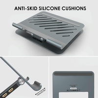 Adjustable Aluminum Laptop Stand with Type-c Docking Station thumbnail