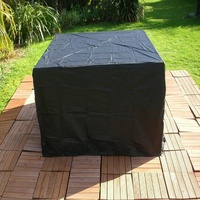 Outdoor Furniture Set Cover - Waterproof Anti-uv Dust-proof - 210d Oxford Cloth - 242x162x100cm - Black thumbnail