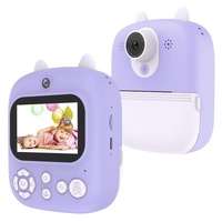 32g Instant Camera with 2.4 Display & Card Reader for Kids - 1200w Blue - 32G + Card Reader Pink thumbnail