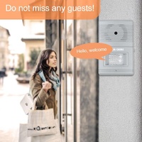 Grey Wireless Door Chime For Visitor Alert thumbnail
