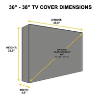 Universal Outdoor Tv Cover - Waterproof & Dustproof - Fits 40-42 Inches thumbnail
