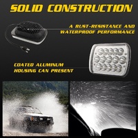 7 Inch 5X7 H4 15W Dc 9 - 30V 1500Lm Ip67 Car Truck Off - Road Vehicle Led Work Lights / Headlight With 15Leds Lamps thumbnail