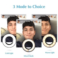 Selfie Ring Light with Phone Holder and Lazy Bracket - Perfect for Live Streaming and Broadcasts thumbnail