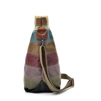 Multi Layer Canvas Crossbody Bag For Women Simple Design thumbnail