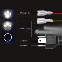 7 Inch Car Colorful Round Angel Eye Headlight thumbnail